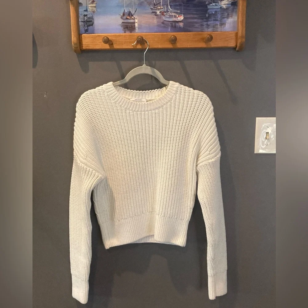 Paris Atelier & Other Stories size small thick & cozy cream sweater EUC